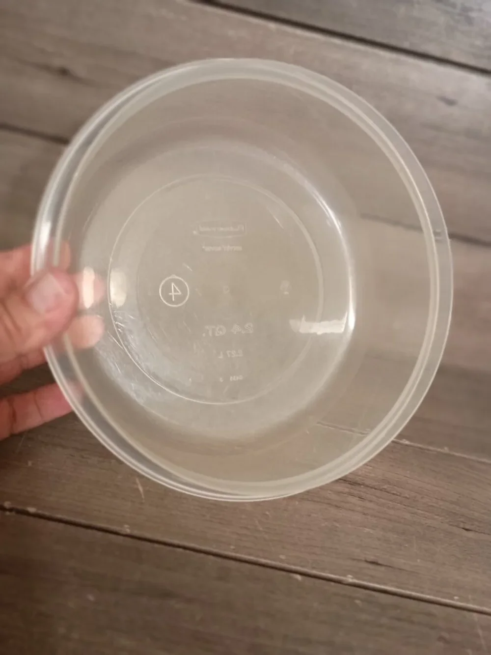 Vintage Rubbermaid Serving Saver 0435 2.4Qt #4 Storage Container 0031 White Lid